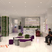 Thiết Kế Sảnh Phòng Khám Nha Khoa Hạnh Phúc Hiện Đại